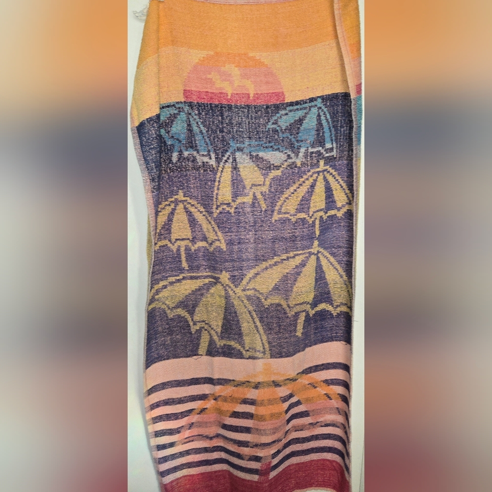 Vintage Reversible Beach Towel